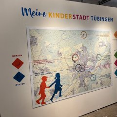 Karte mit den Lieblingsorten der Kinder in Tübingen
Bild: Stadtmuseum Tübingen