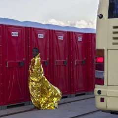 aus der Serie „Flüchtlinge“ (2016)