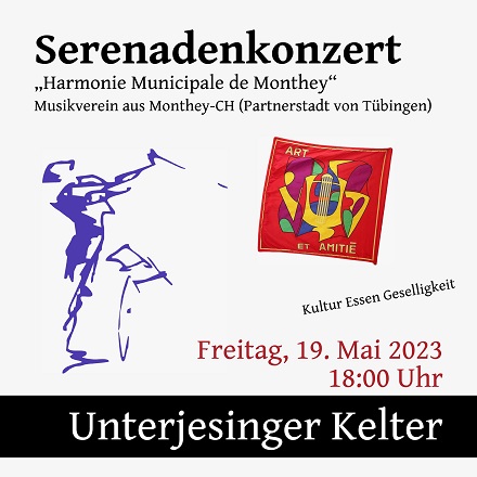 Konzertplakat Winzerkapelle mit Monthey