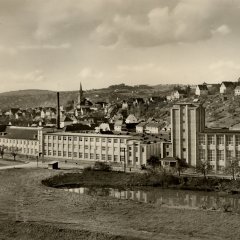 Postkarte der Württembergischen Frottierweberei Egeria, um 1950. Bild: Stadtarchiv Tübingen