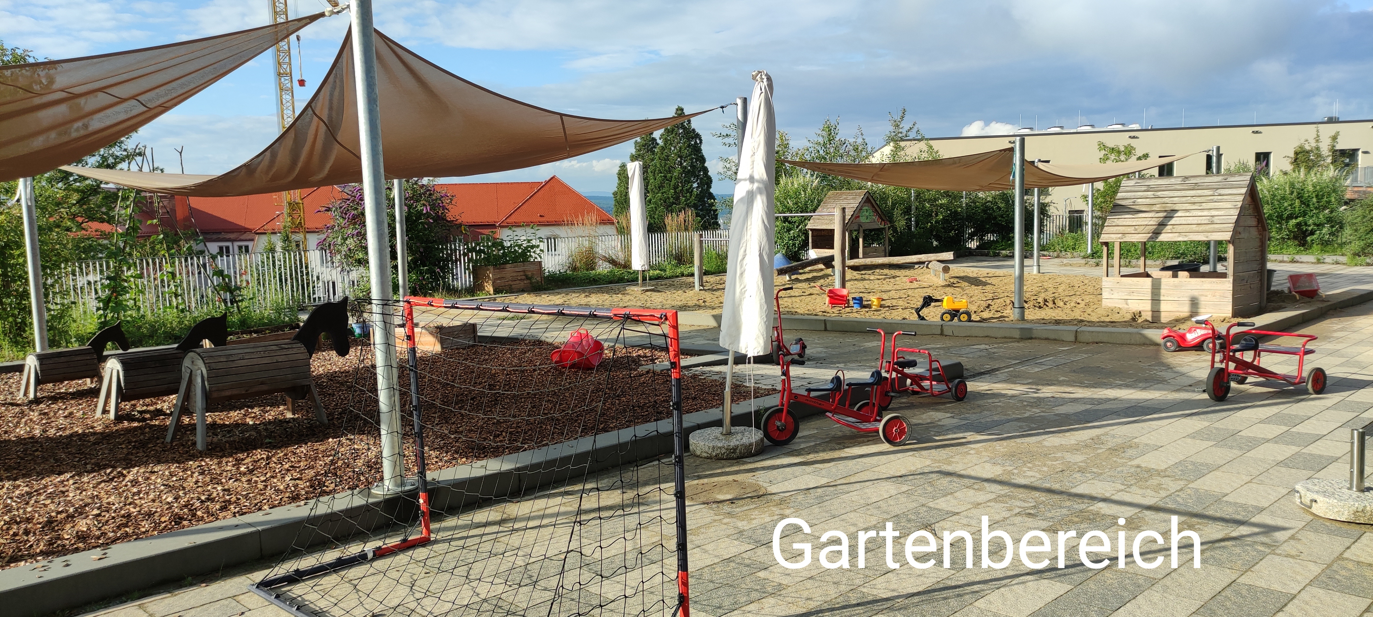 Sandspielbereich im Garten