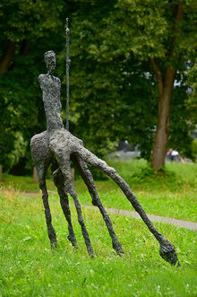 Skulptur Gralssucher aus Bronze