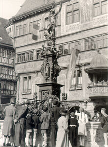 Market place an town hall 1948