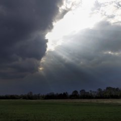 Ein Gewitter zieht über dem Neckartal auf. Bild: Erich Sommer