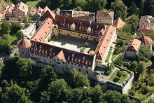 Luftbild vom Schloss Hohentübingen