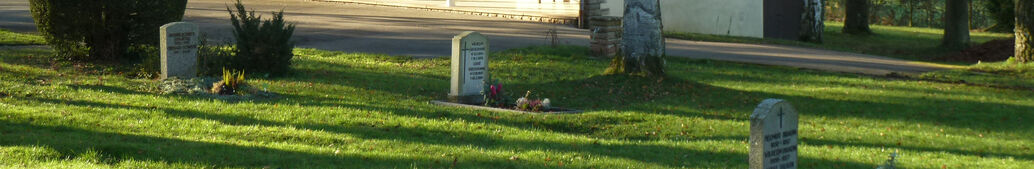 Gräber auf dem Friedhof in Derendingen