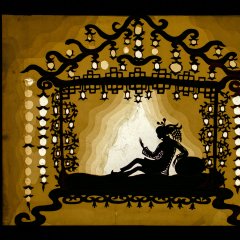 Lotte Reiniger, Die Abenteuer des Prinzen Achmed 1926, Filmhintergrund. Bild: Stadtmuseum Tübingen