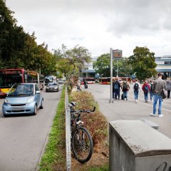 Auf dem Europaplatz. Bild: Anne Faden