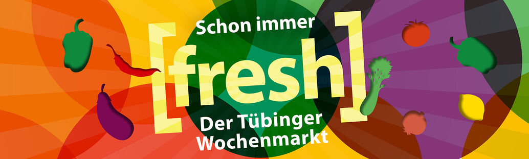 Plakat zur Ausstellung Wochenmarkt