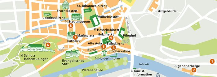 General plan of the Tübingen History Path to National Socialism