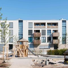 Spielplatz in der Alten Weberei. Bild: Peter Jammernegg