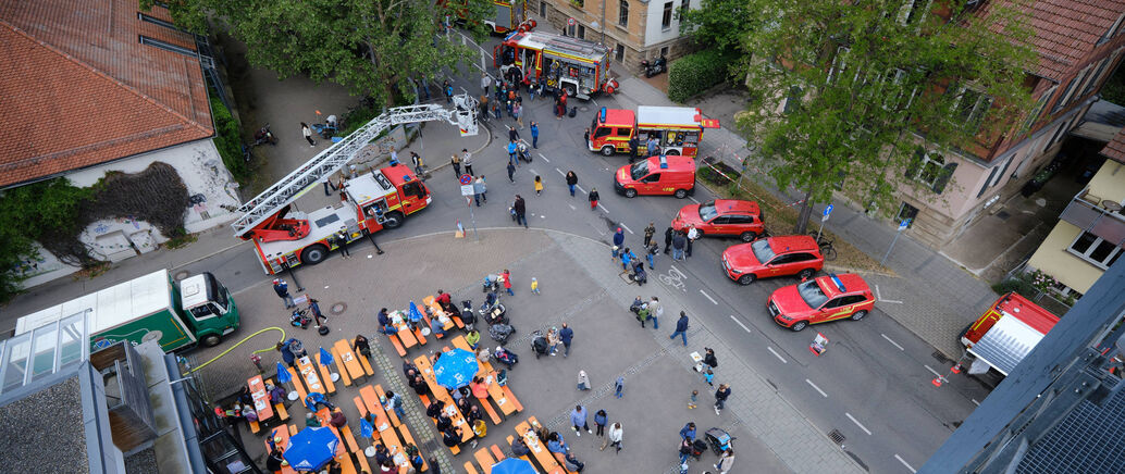 Tag der Feuerwehr 2022 von oben