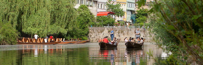 Stocherkahnfahrt auf dem Neckar. Bild: Ulrich Metz