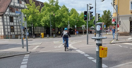 Haltegriffe für Radfahrende