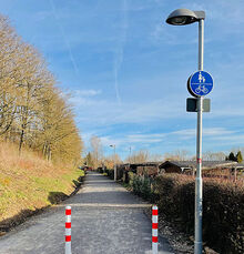 Umgestalteter Weg am Holderfeld