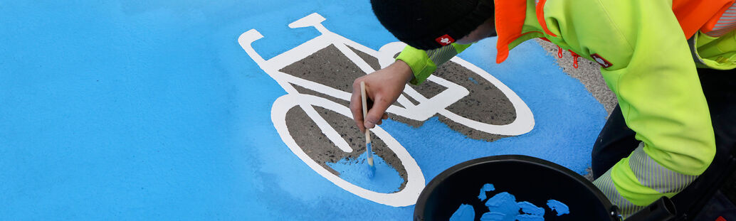 Bild: Radfahrer in Tübingen