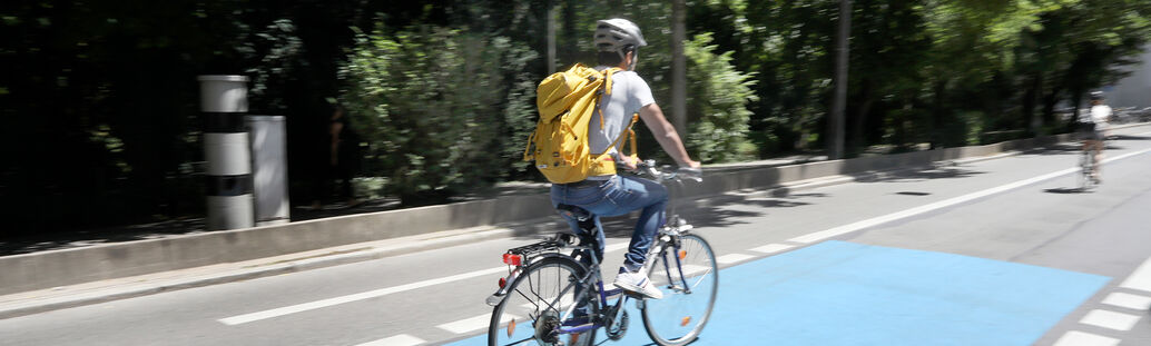 Bild: Radfahrer in Tübingen