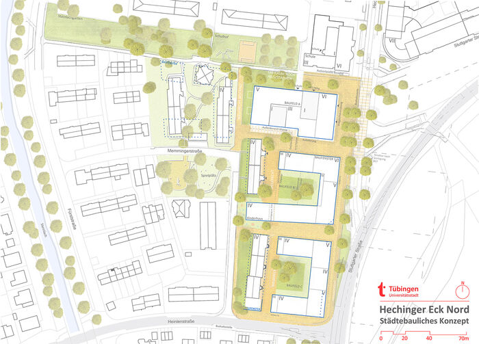 Hechinger Eck Nord, städtebauliches Konzept