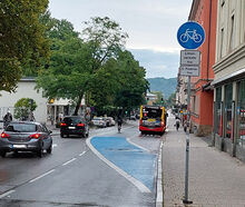 Verkehrsschild Radfahrstreifen