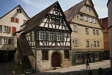 Ehemaliges Schlachthaus in der Langen Gasse. Im Erdgeschoss ist heute der Künstlerbund untergebracht.