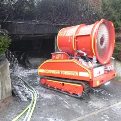 Belüftung nach Tiefgaragenbrand. Bild: Universitätsstadt Tübingen