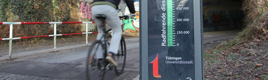 Bild: Radfahrer in Tübingen