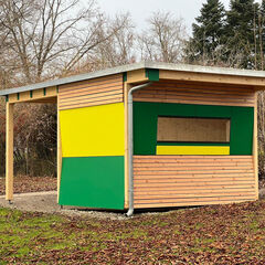 Überdachter Sitzplatz