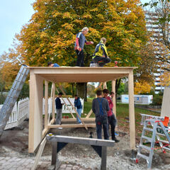 Überdachter Sitzplatz