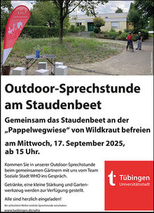 Plakat Outdoorsprechstunde