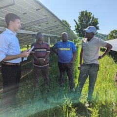 Besuch der Lustnauer Ohren als Beispiel für Boden-Photovoltaik.
Bild: Universitätsstadt Tübingen