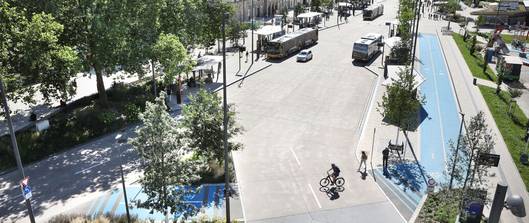 Der neue ZOB von oben