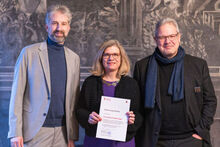 OB Boris Palmer, Dr. Gundula Sch&auml;fer-Vogel und Cord Soehlke