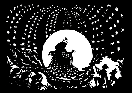 Postkarte Die K&ouml;nigin der Nacht