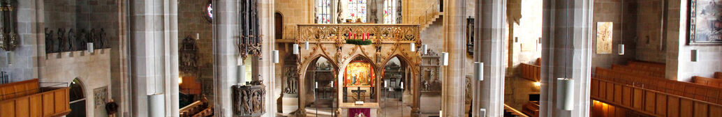 Innenansicht der Stiftskirche T&uuml;bingen