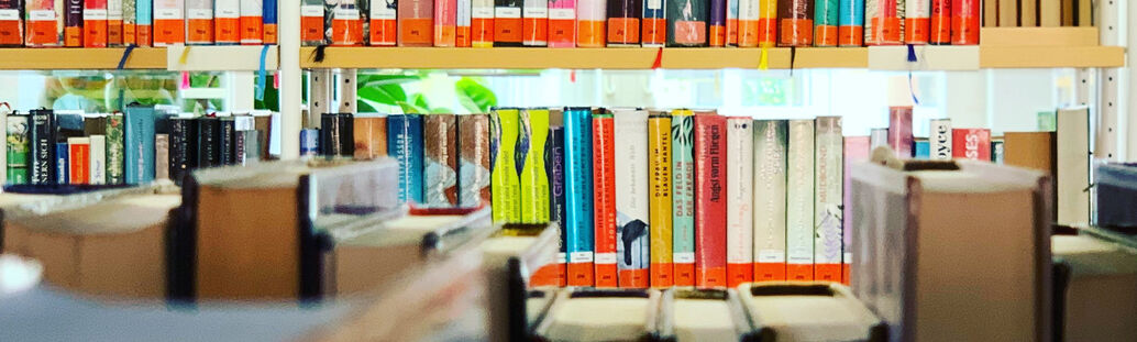 Regal mit B&uuml;chern