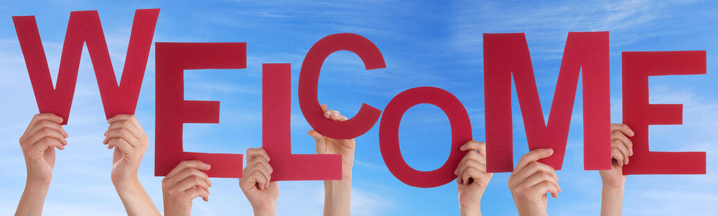 H&auml;nde halten Willkommen