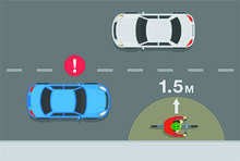 &Uuml;berholabstand Fahrr&auml;der und Autos