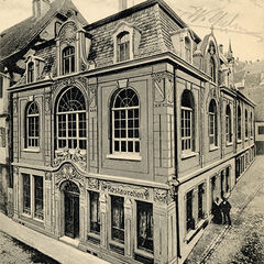 Im L&ouml;wen feierten Arbeitervereine ihre Feste und linke Parteien veranstalteten politische Kundgebungen.