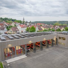 Feuerwehrhaus Lustnau Au&szlig;enansicht
Bild: Oliver Rieger