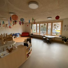 Innenraum im neuen Martinskindergarten
Bild: Universit&auml;tsstadt T&uuml;bingen