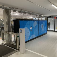 Tiefgarage der Radstation 
Bild: Universit&auml;tsstadt T&uuml;bingen