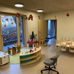 Blick in die neuen R&auml;ume des Martinskindergartens
Bild: Universit&auml;tsstadt T&uuml;bingen