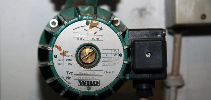 Gesucht wurde T&uuml;bingens &auml;lteste Heizungspumpe