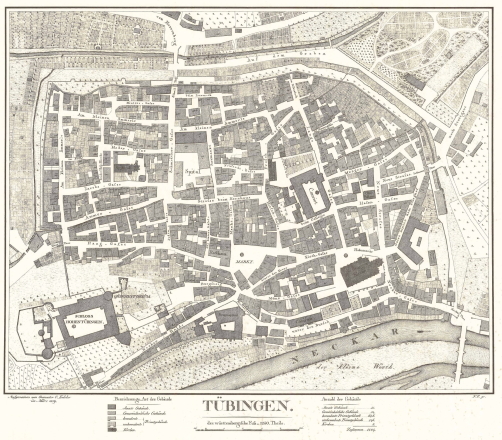 Katasterplan Tuebingen 1819