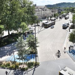 Der neue ZOB aus der Vogelperspektive. Bild: Anne Faden