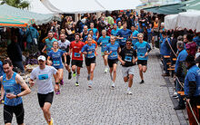 Erbe-Lauf in T&uuml;bingen durch die Altstadt
