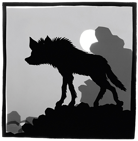 Postkarte Hy&auml;ne