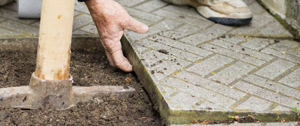 Eine Fl&auml;che wird entsiegelt