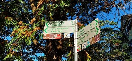 Beschilderung Themenradtouren am Fr&uuml;chtetrauf