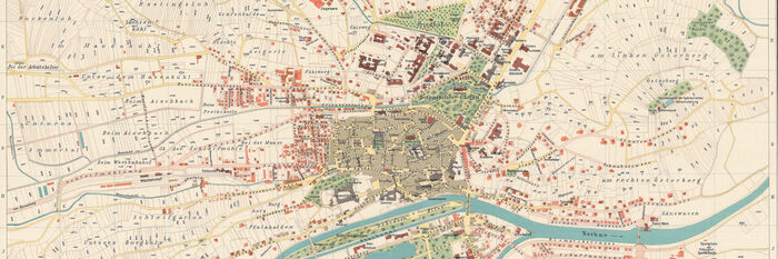 T&uuml;binger Stadtplan von 1927